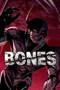 Bones manhwa cover mc with monster bone enhancements screaming